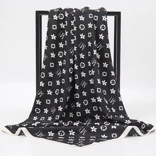 My Black Square Scarf