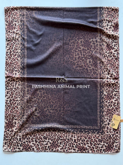 R&S Pashmina Cotton Animal Print Hijabs