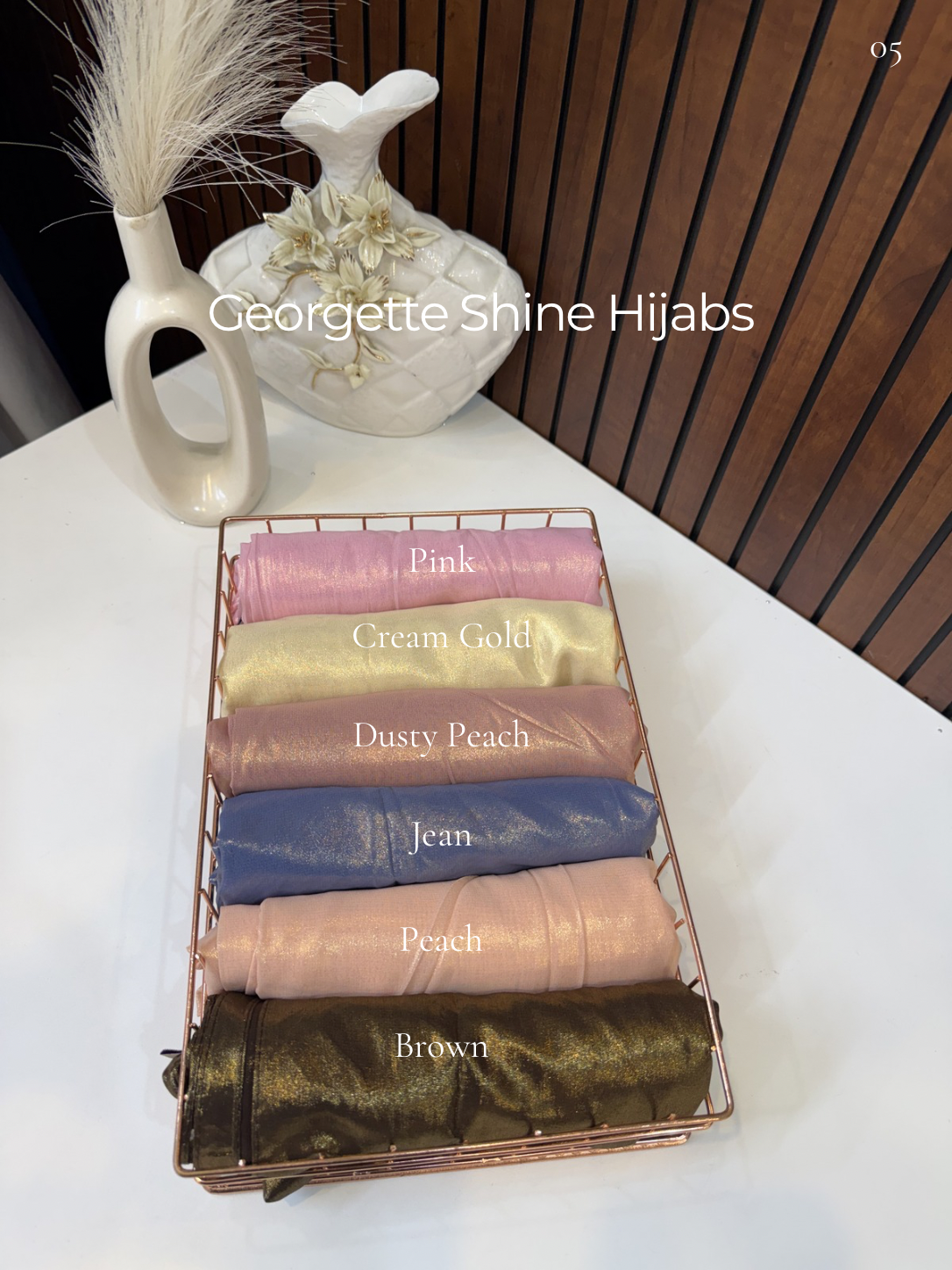 Georgette Shine Hijabs Summer Edition 26’