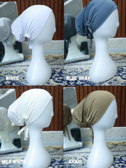 Imported Hijab Bun Tie Cap (Cotton)