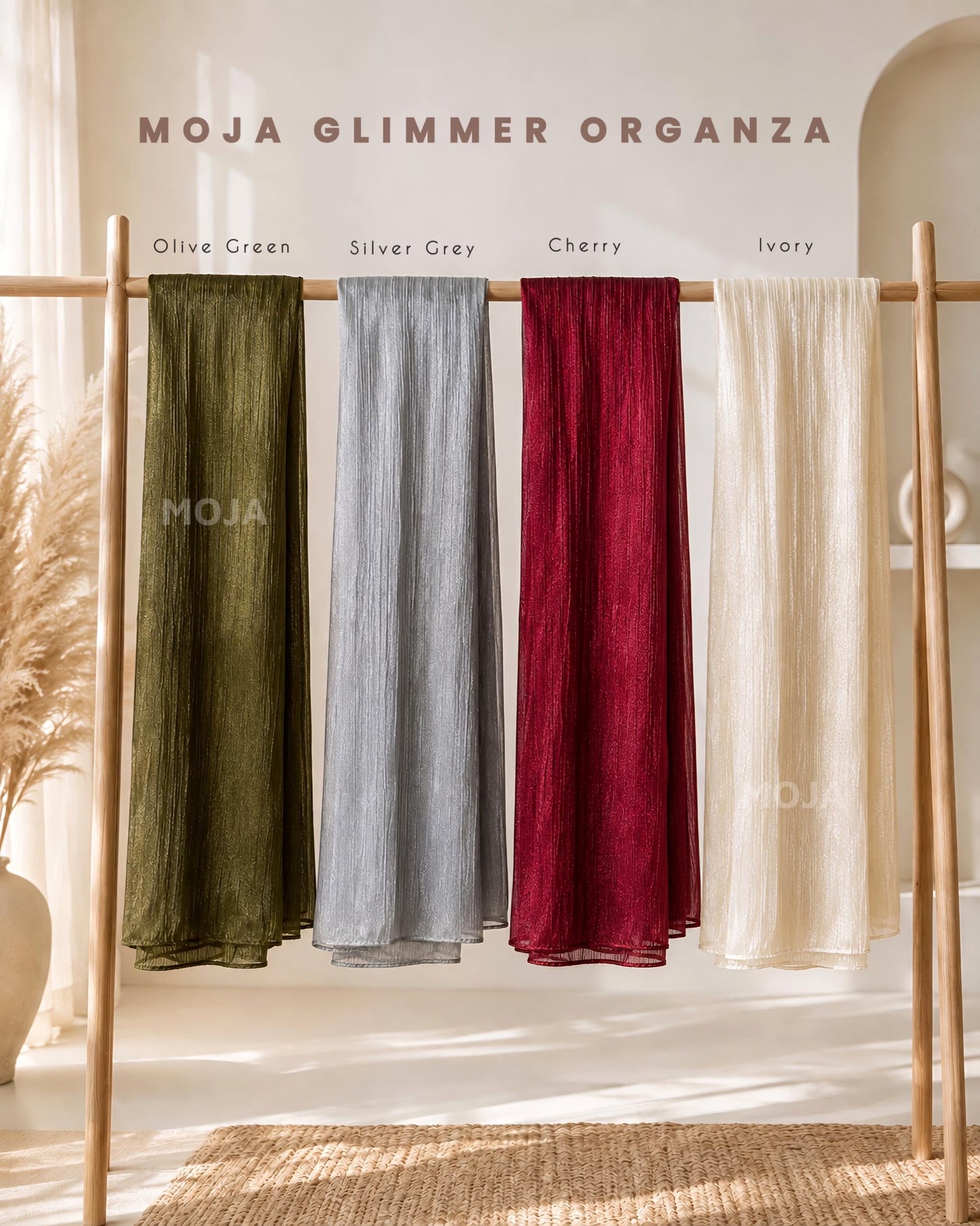 Moja Glimmer Organza Hijabs