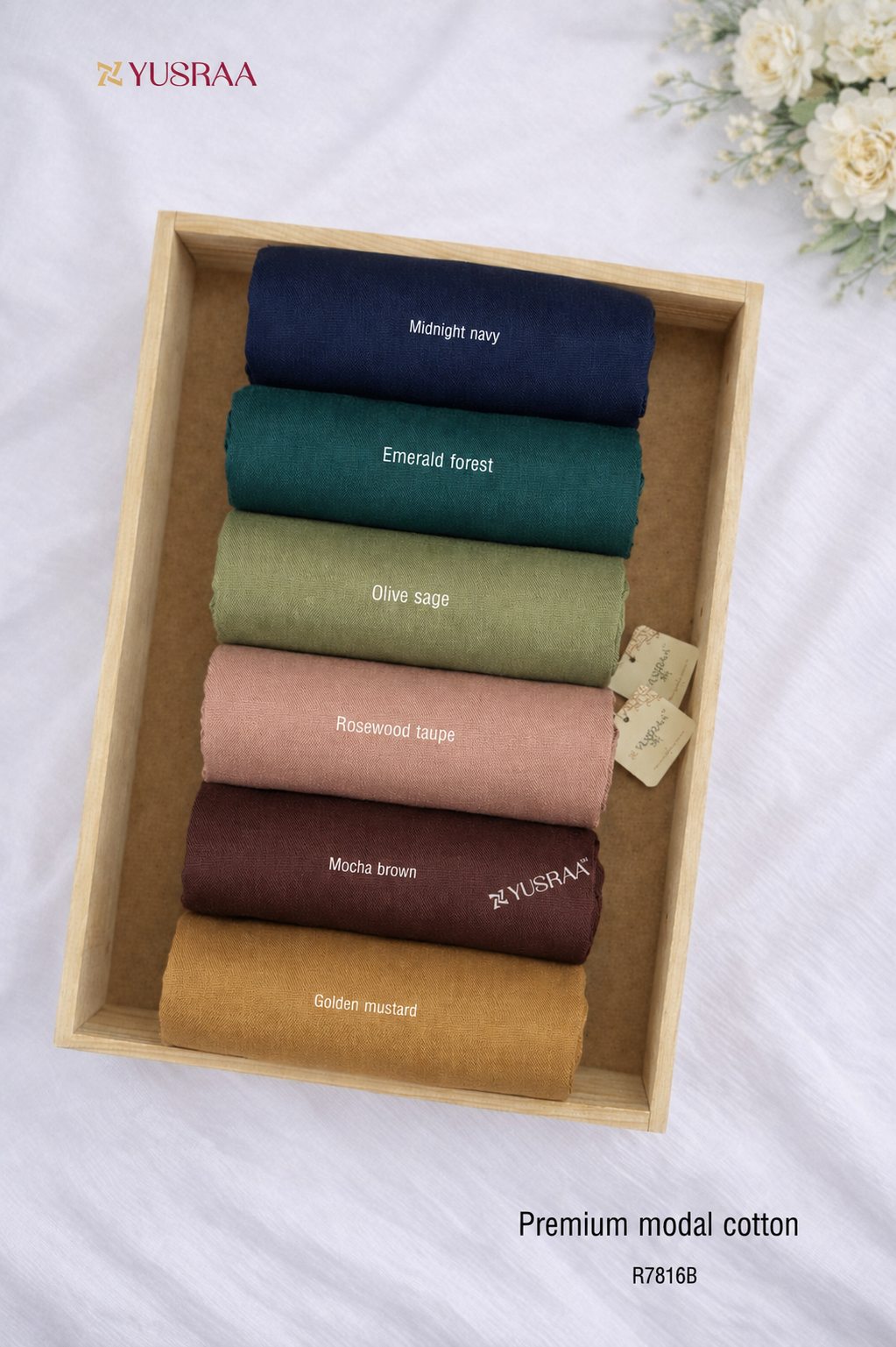 Yusraa Extra Soft Modal Cotton Hijabs Summer Edition 26’