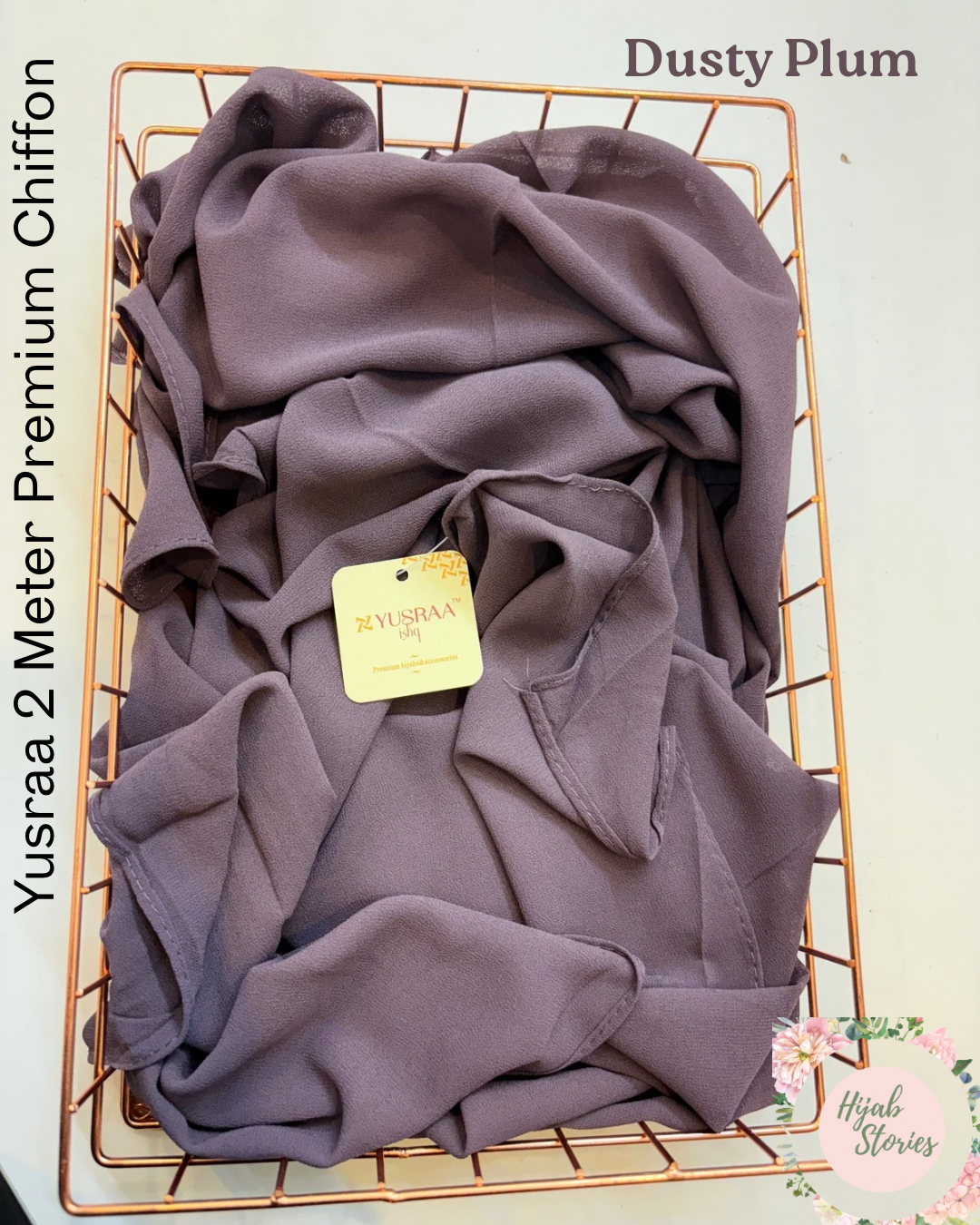 Dusty Plum Yusraa 2 Meter Chiffon Hijabs