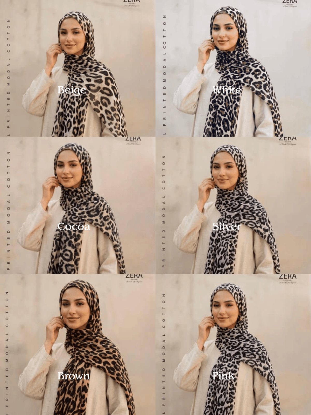 Animal Printed Modal Cotton Hijabs