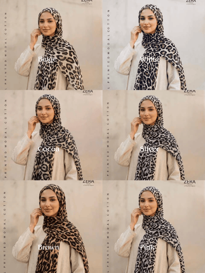 Animal Printed Modal Cotton Hijabs
