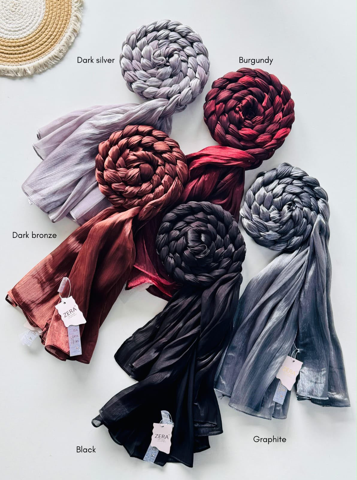 Zera Premium Glimmer Organza Hijabs