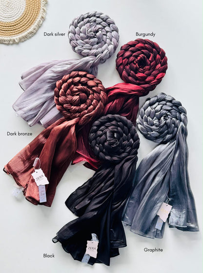 Zera Premium Glimmer Organza Hijabs
