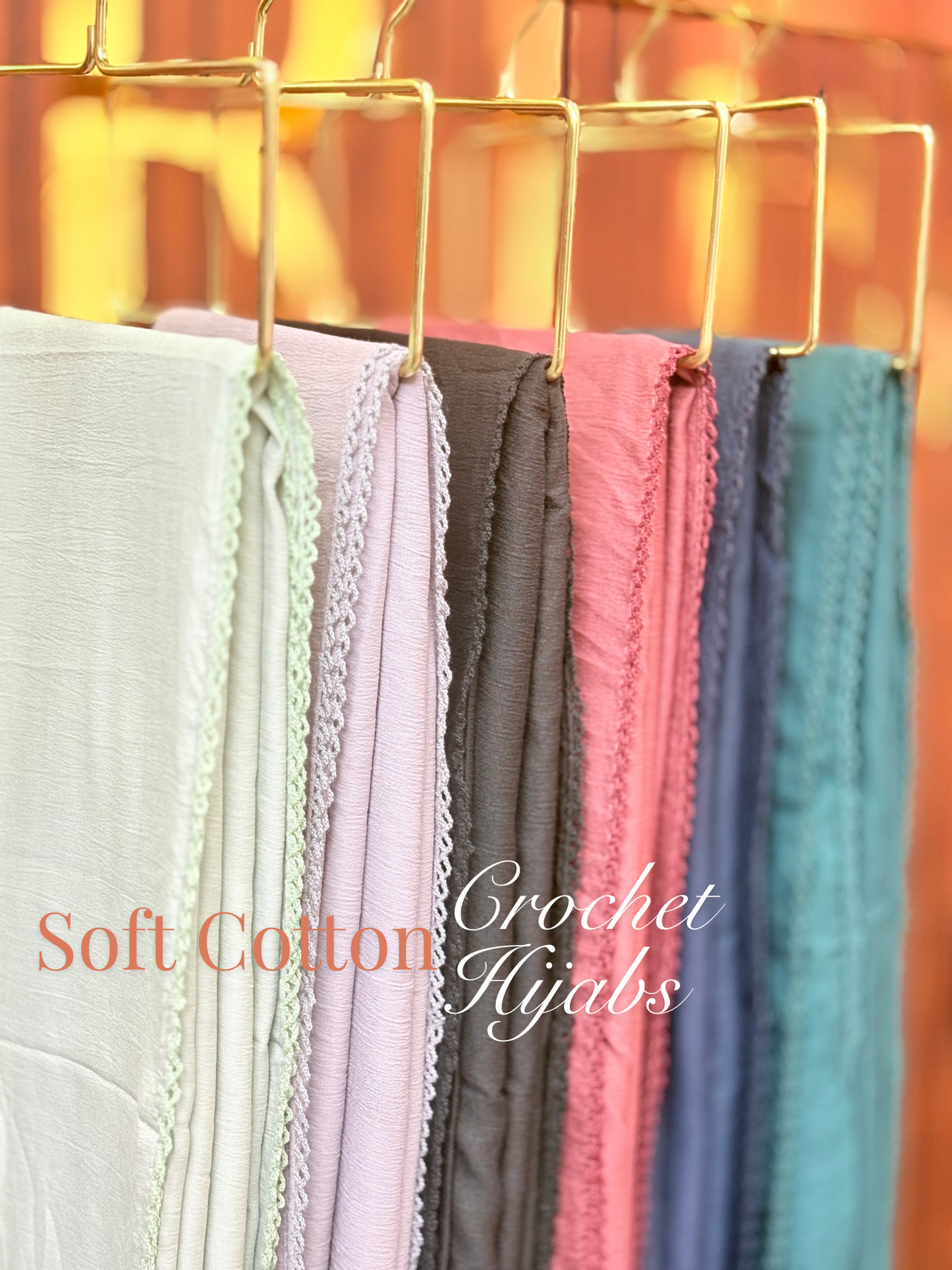 Soft Cotton Crochet Hijabs