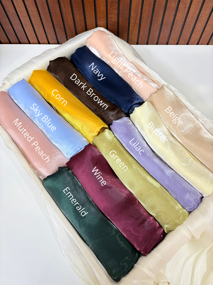 Yusraa Organza Hijabs Monsoon 26'