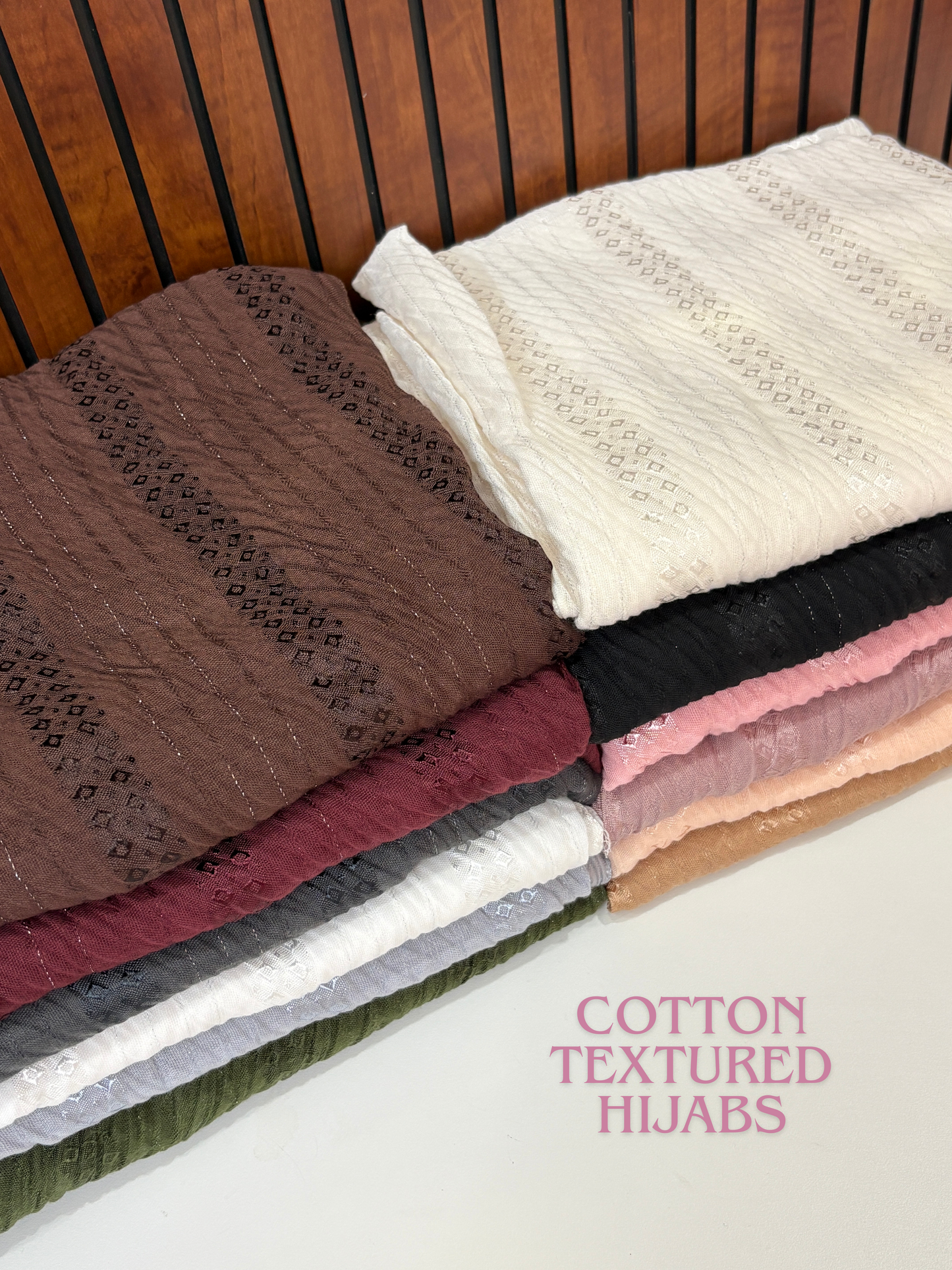Cotton Textured Hijabs Monsoon 26'