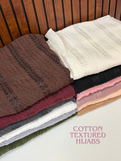 Cotton Textured Hijabs Monsoon 26'