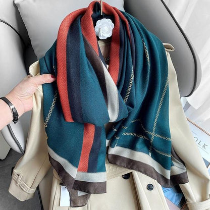 High Line Printed Viscose Scarf