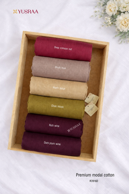 Yusraa Extra Soft Modal Cotton Hijabs Summer Edition 26’