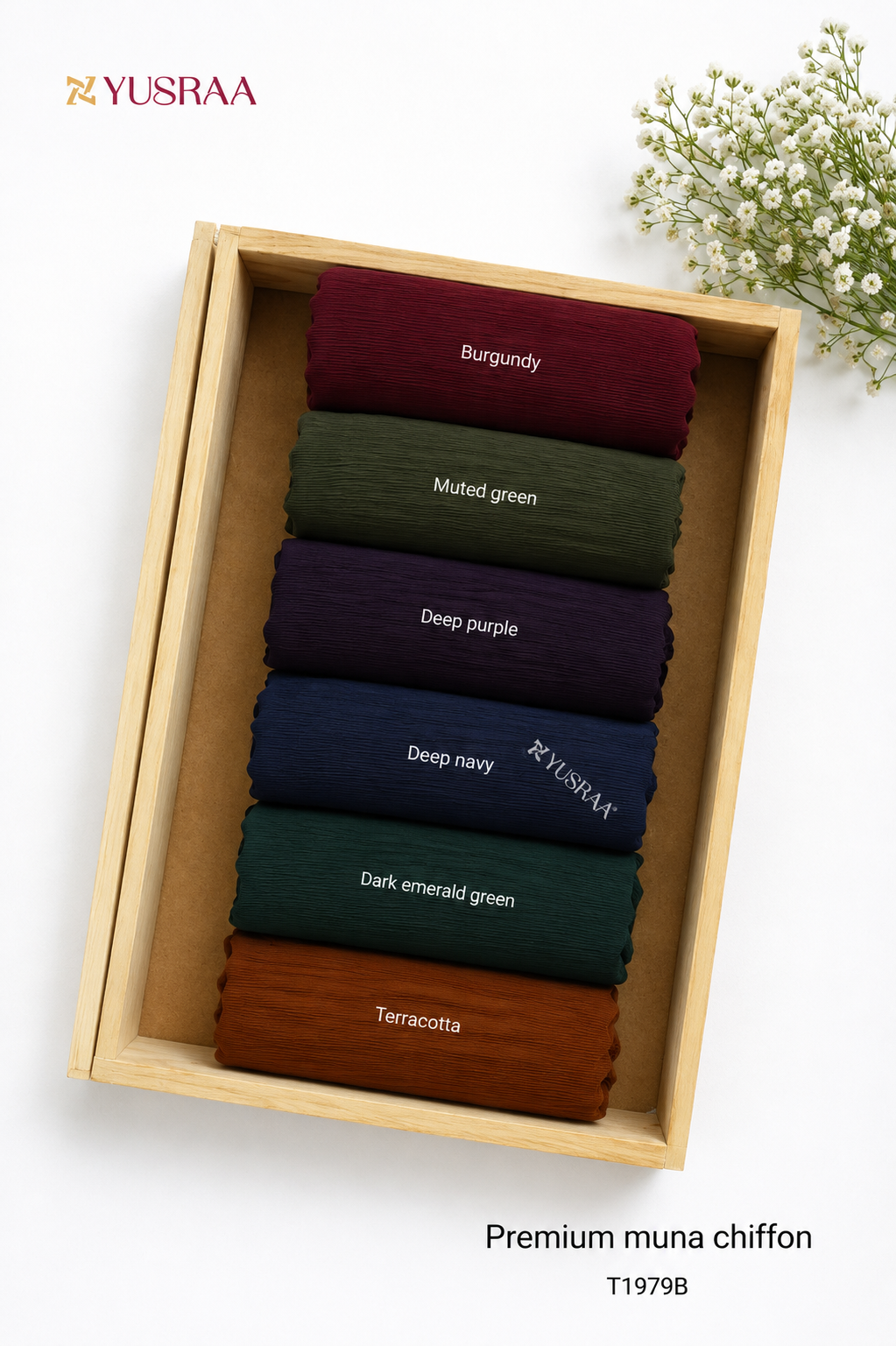 Yusraa Muna Chiffon Hijabs Monsoon 26’