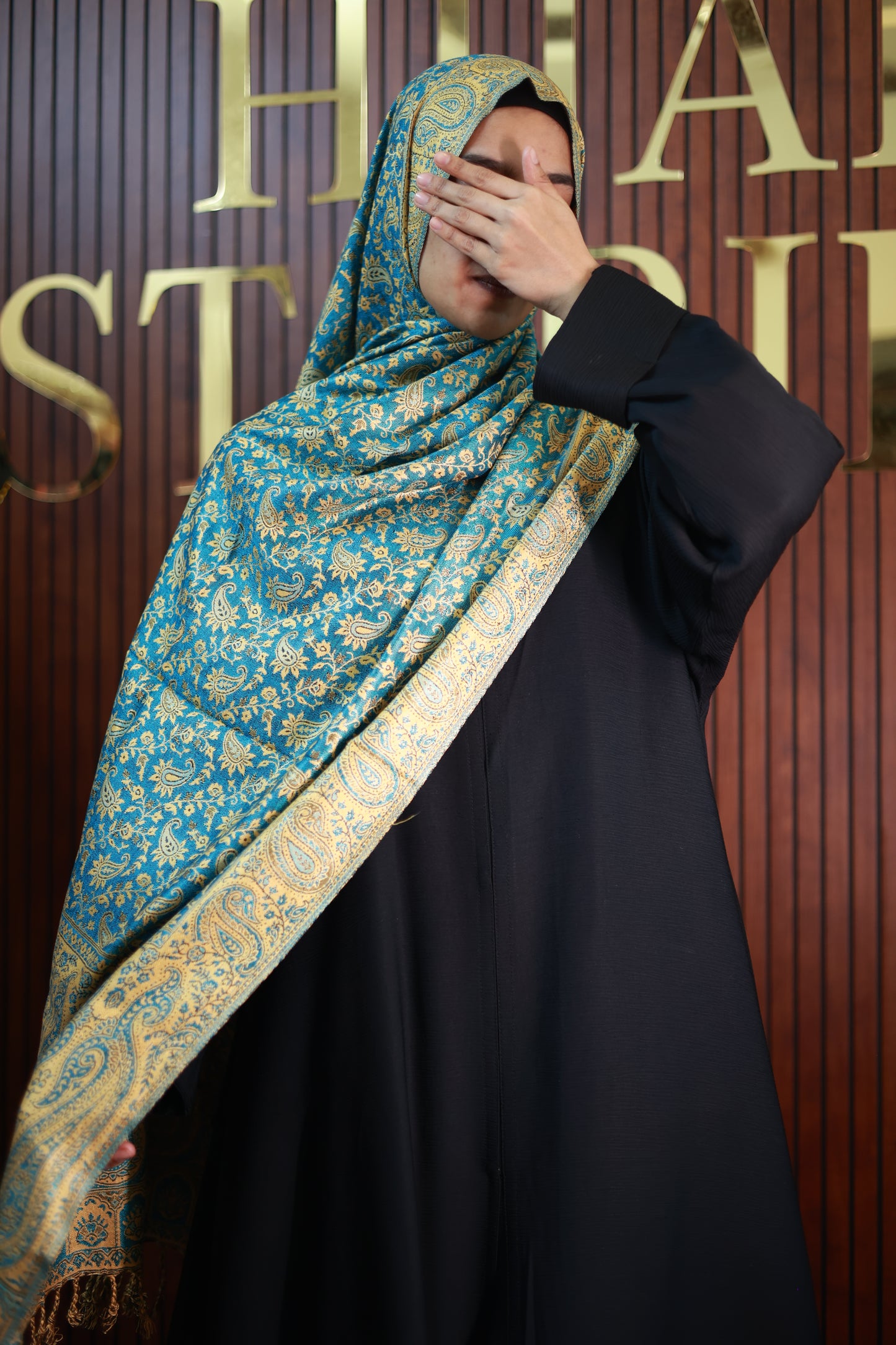 034 Premium Woven Pashmina Shawl Wrap Scarf