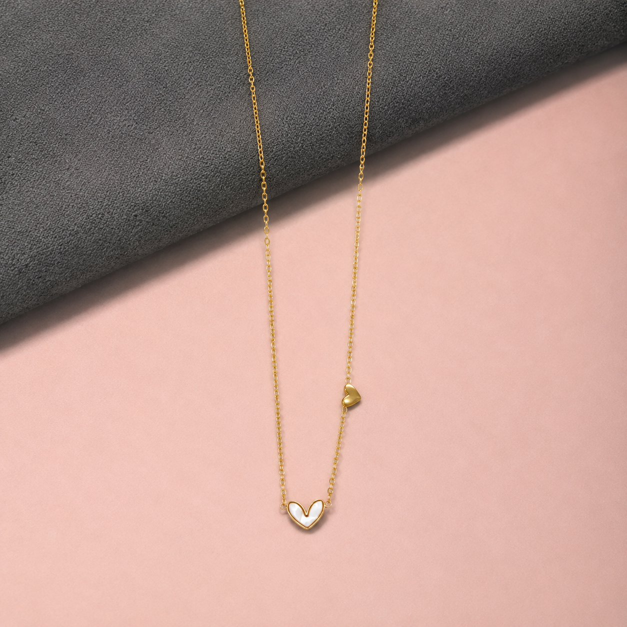 Heart Gold-Tone Anti-Tarnish Necklace