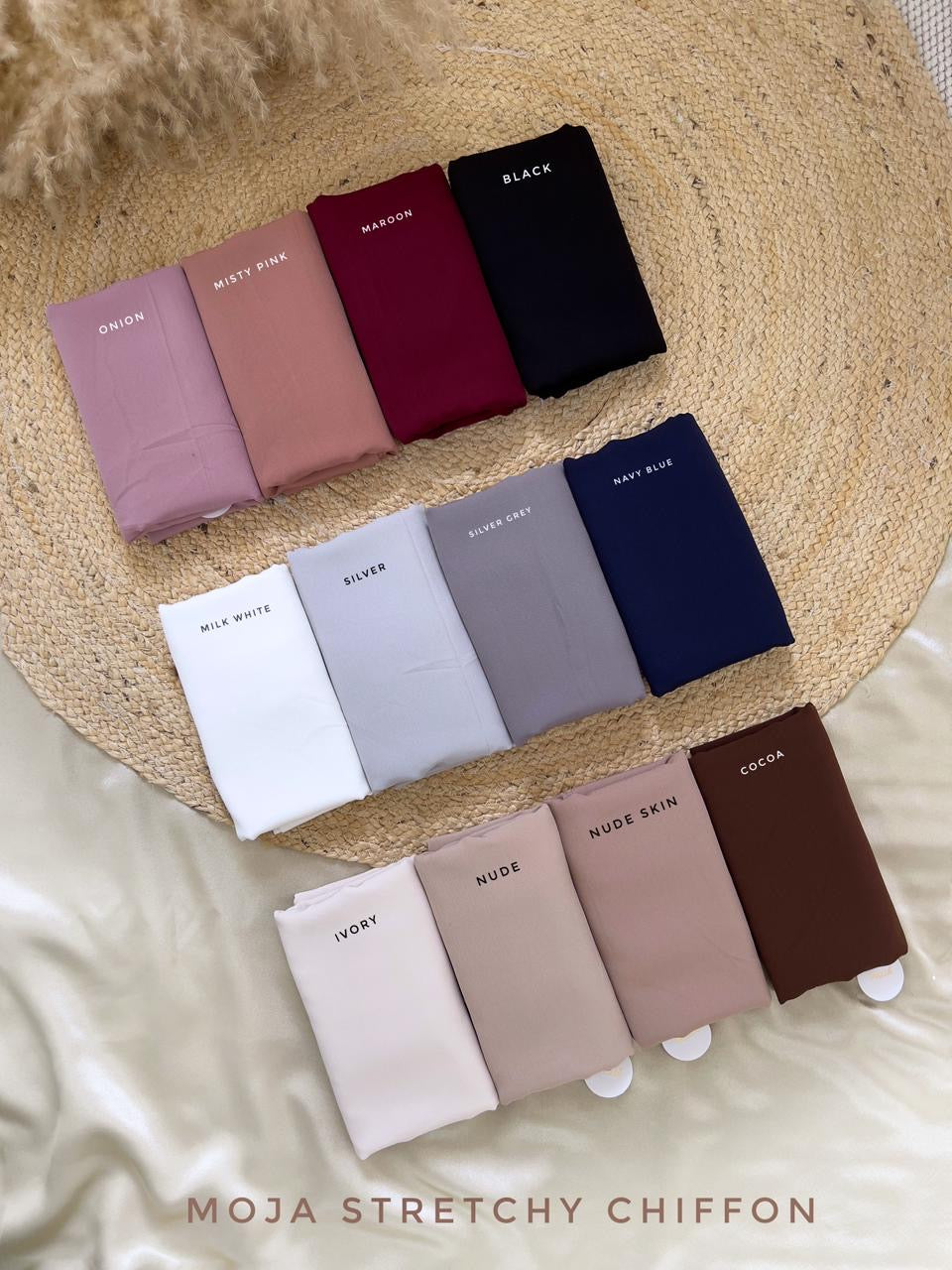 Moja Stretchy Chiffon Hijabs