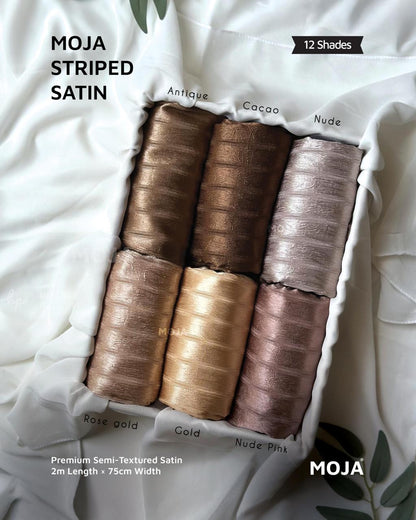 MOJA Striped Satin Hijabs
