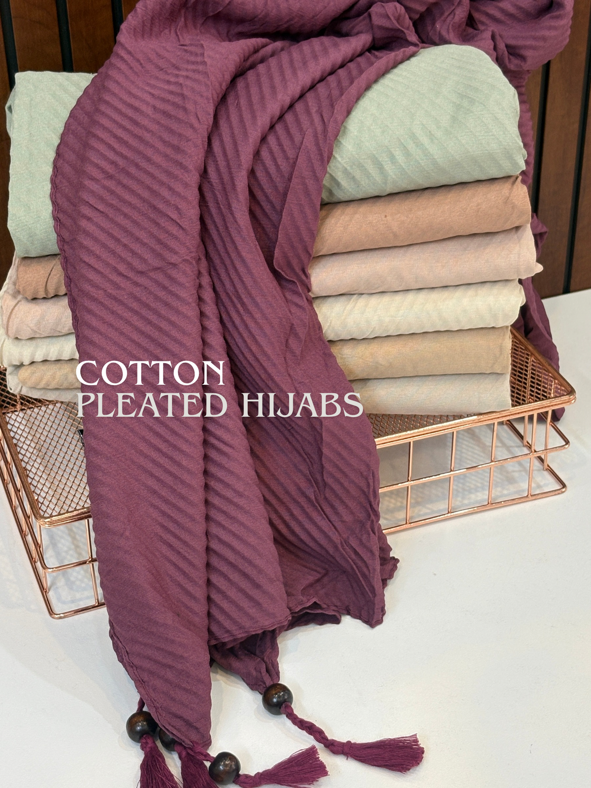 Cotton Pleated Hijabs