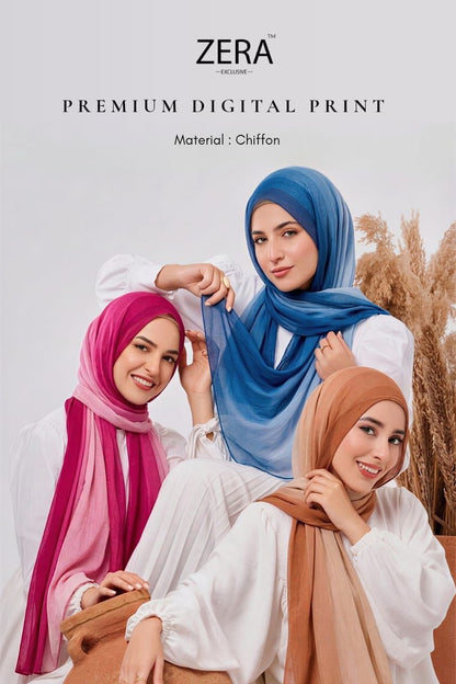 Zera Premium Stripped Ombre Chiffon Summer 26’