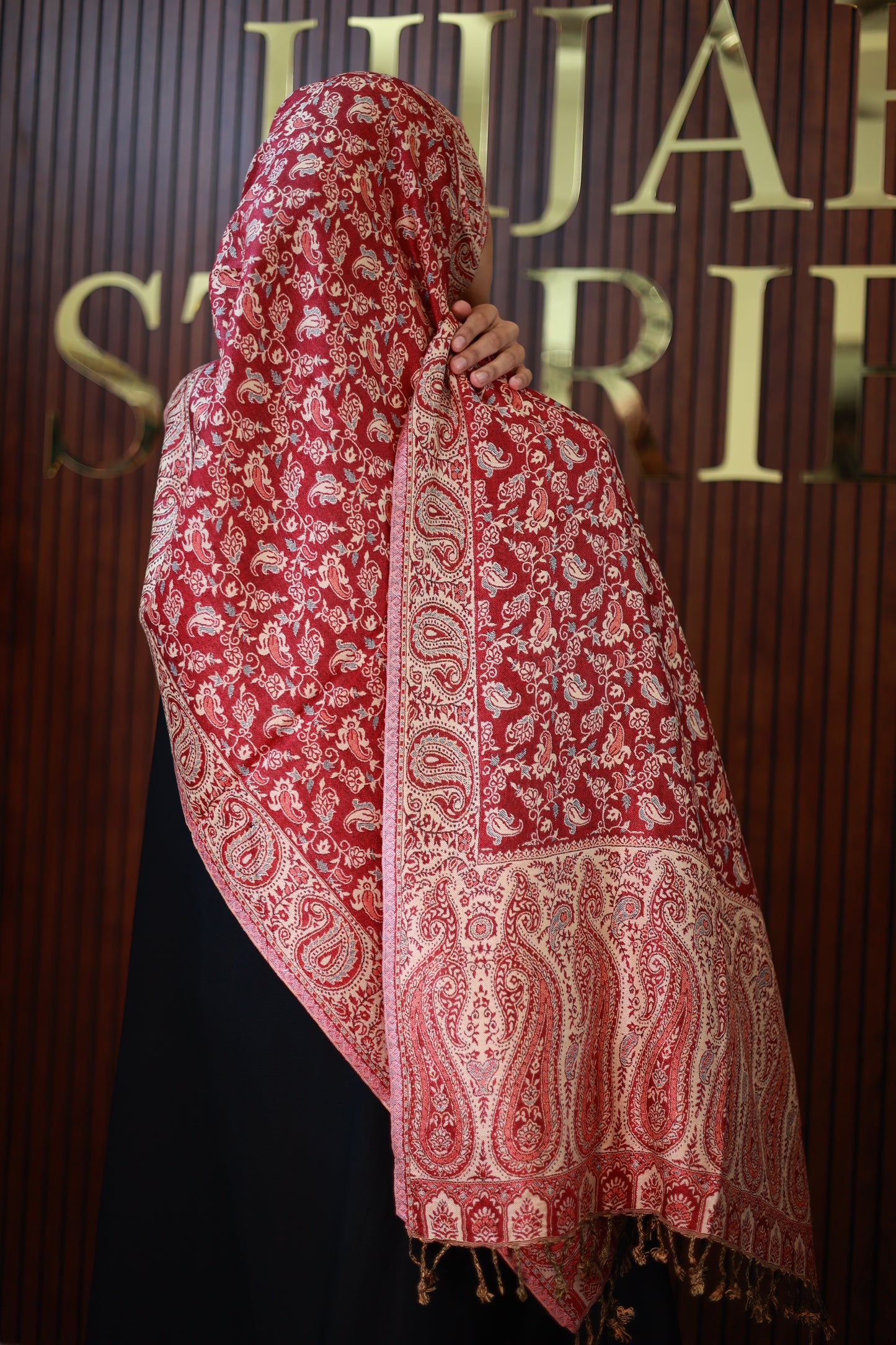 002 Premium Woven Pashmina Shawl Wrap Scarf