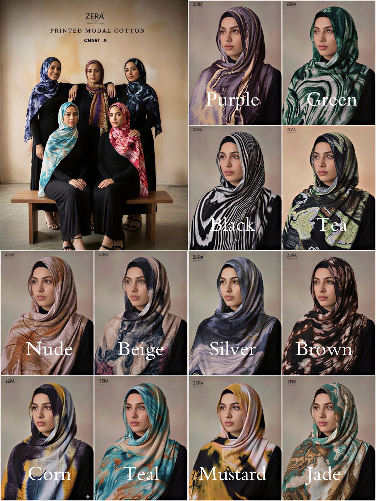 Zera Printed Modal Hijabs