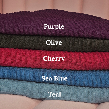 Premium Pleated Internet Cotton Hijabs