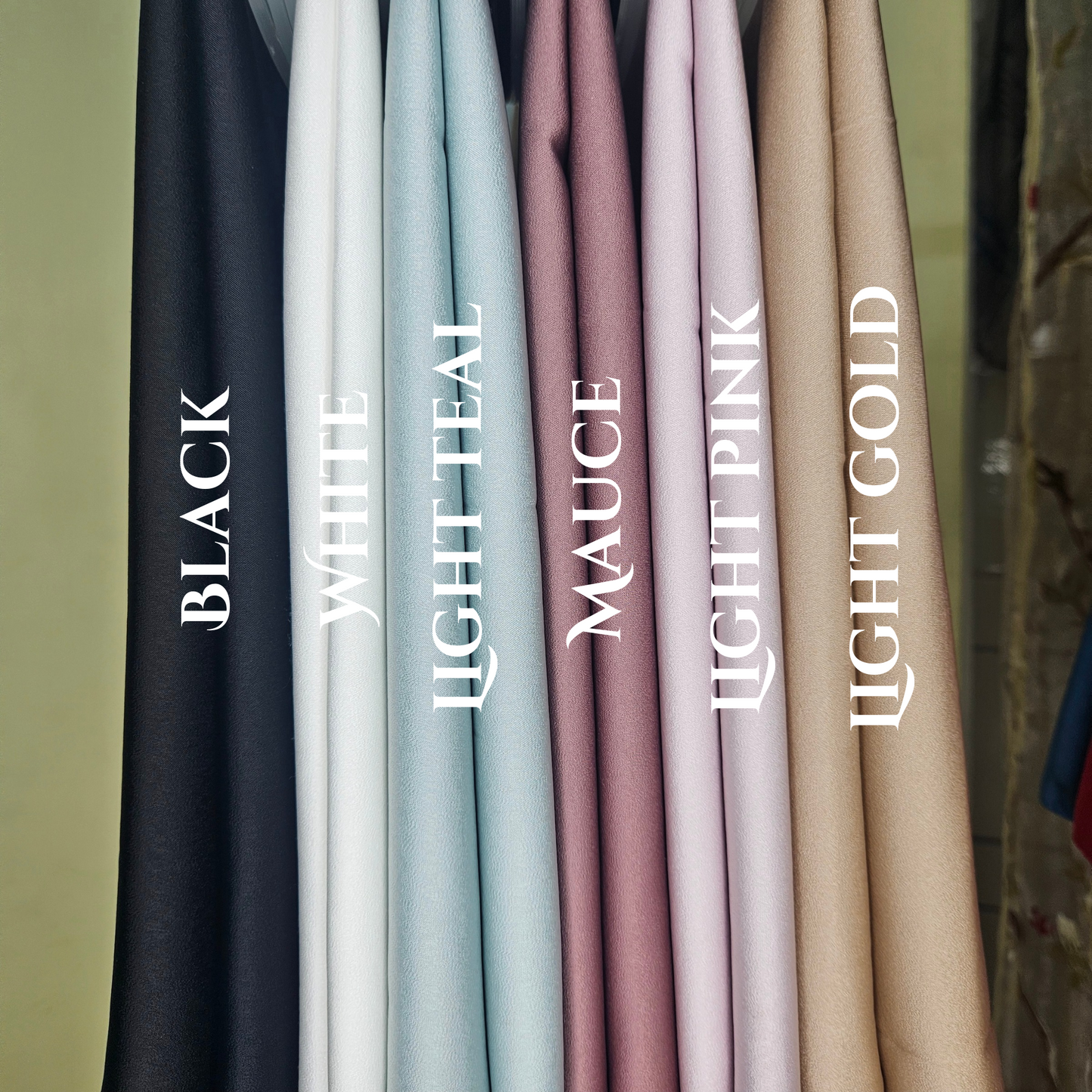 Premium Plain Satin Hijabs