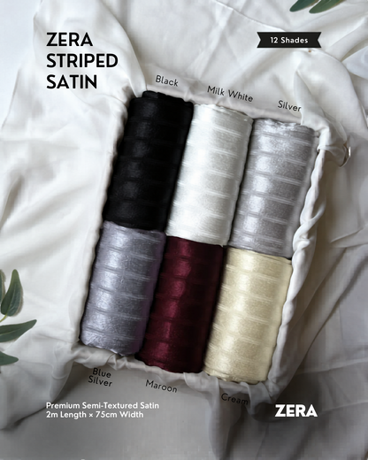 Zera Stripped Satin Hijabs