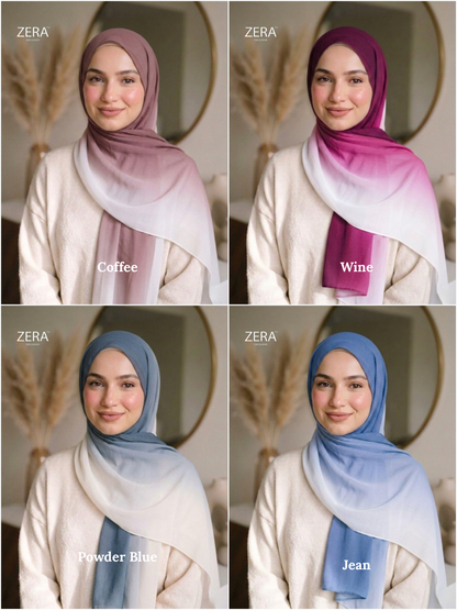 Zera Ombre Chiffon Hijabs Summer '26