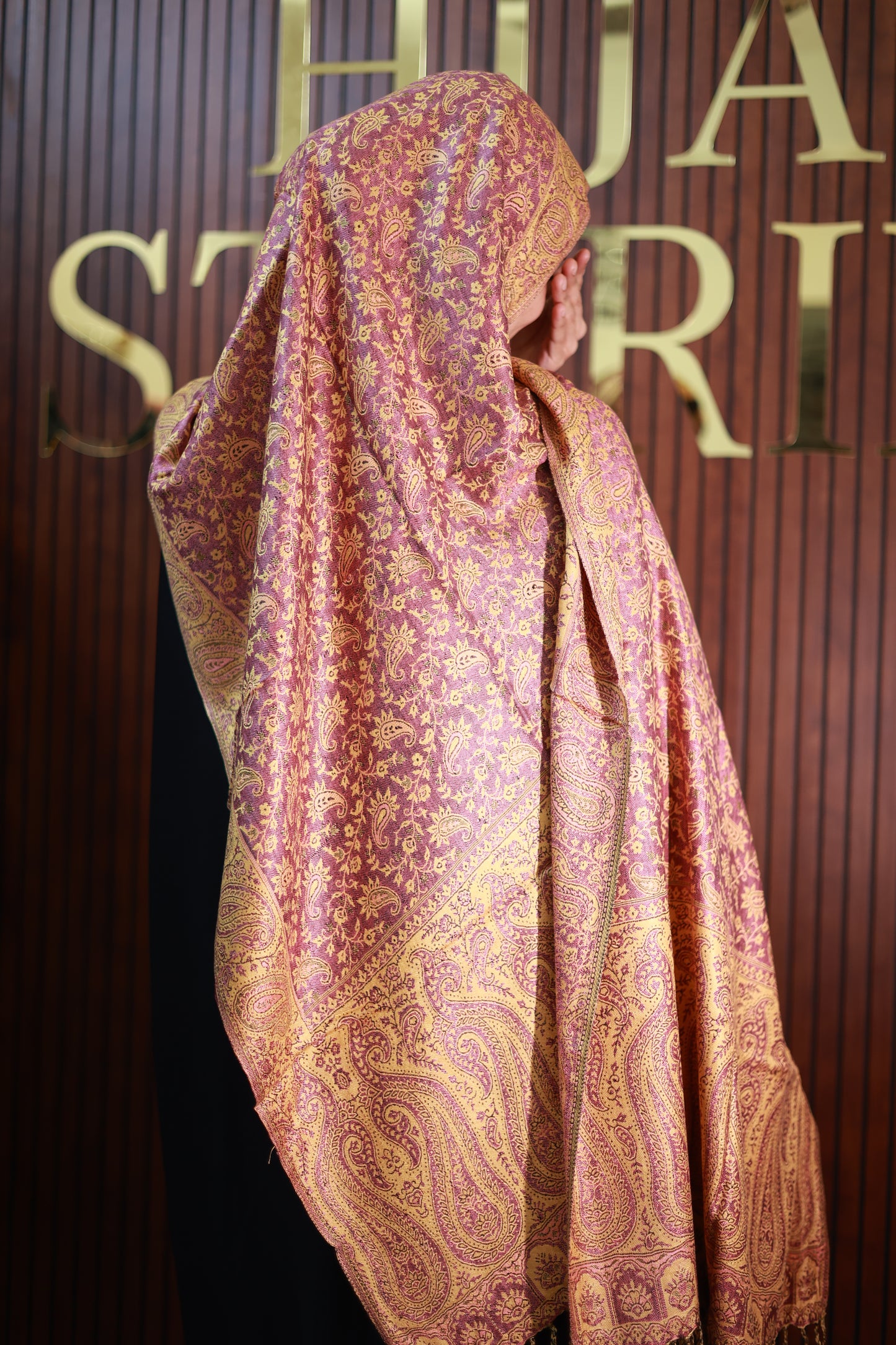048 Premium Woven Pashmina Shawl Wrap Scarf