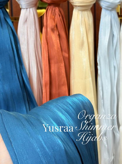 Yusraa Organza Shimmer Hijabs Ramadan Edition