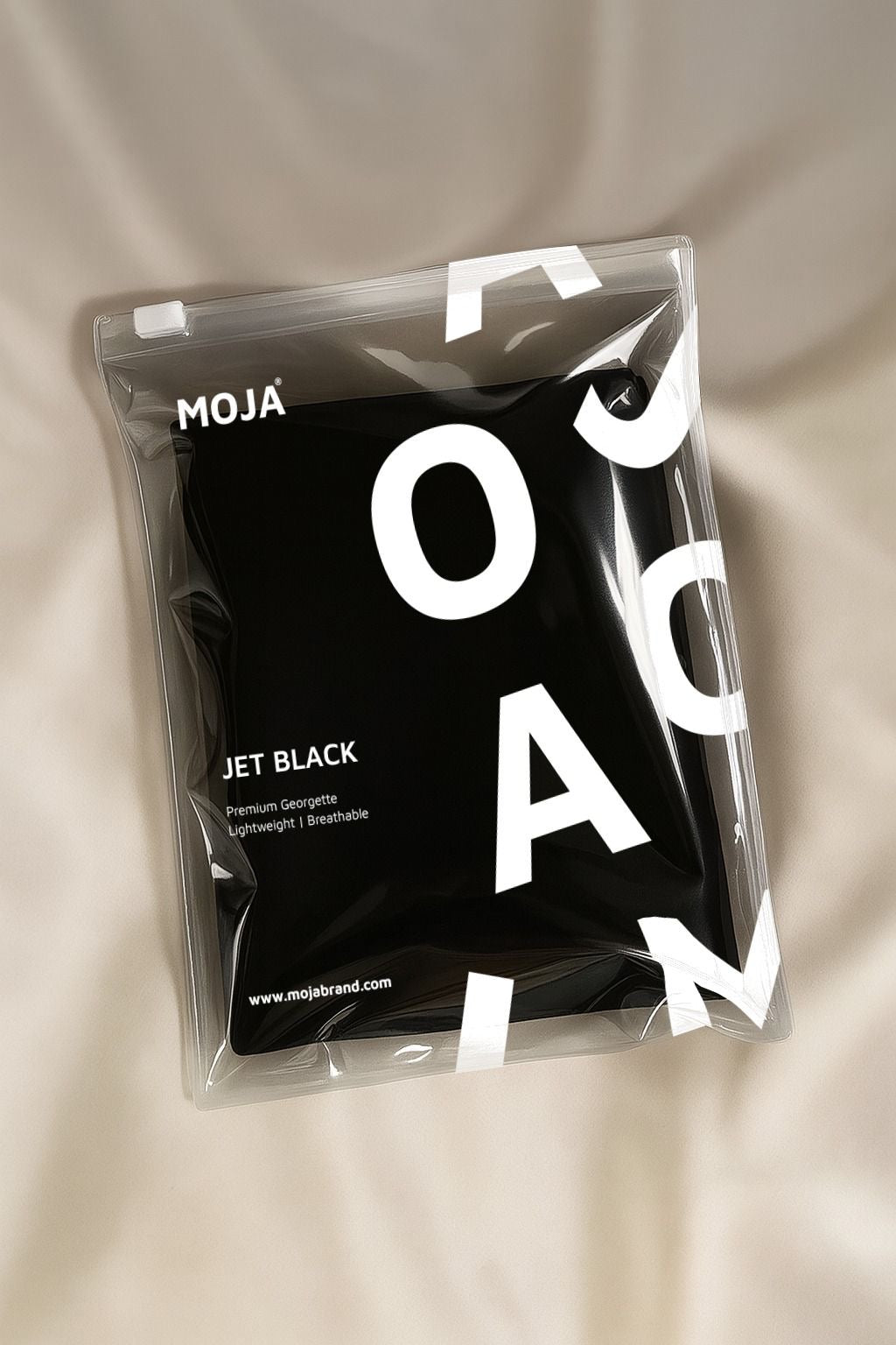 MOJA Jet Black Georgette Hijab