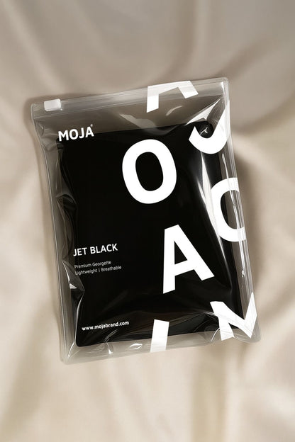 MOJA Jet Black Georgette Hijab