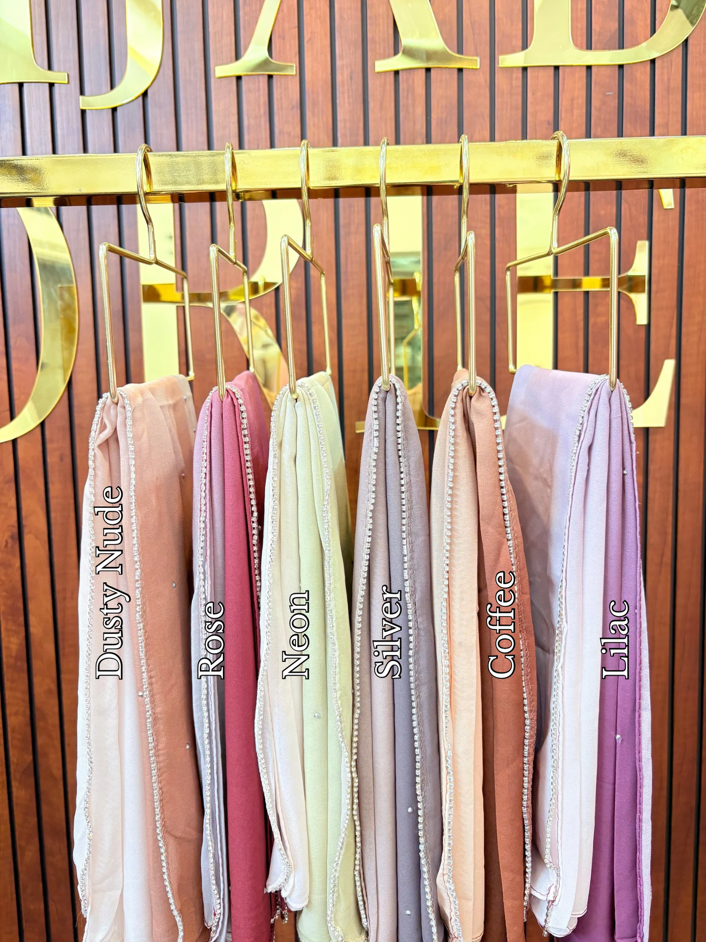 Ombre Chiffon Stone Hijabs