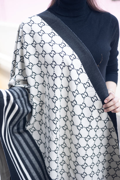 CG Black Brand Printed Winter Shawls