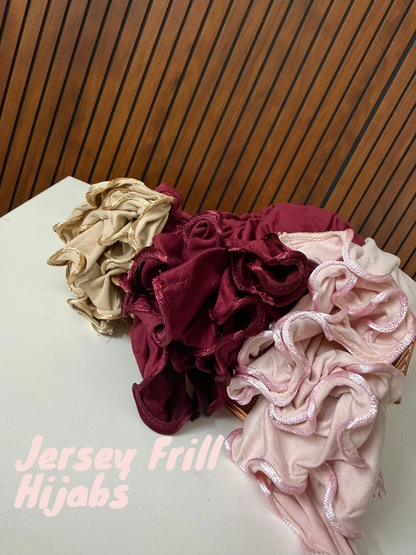 Premium Jersey Frill Hijabs