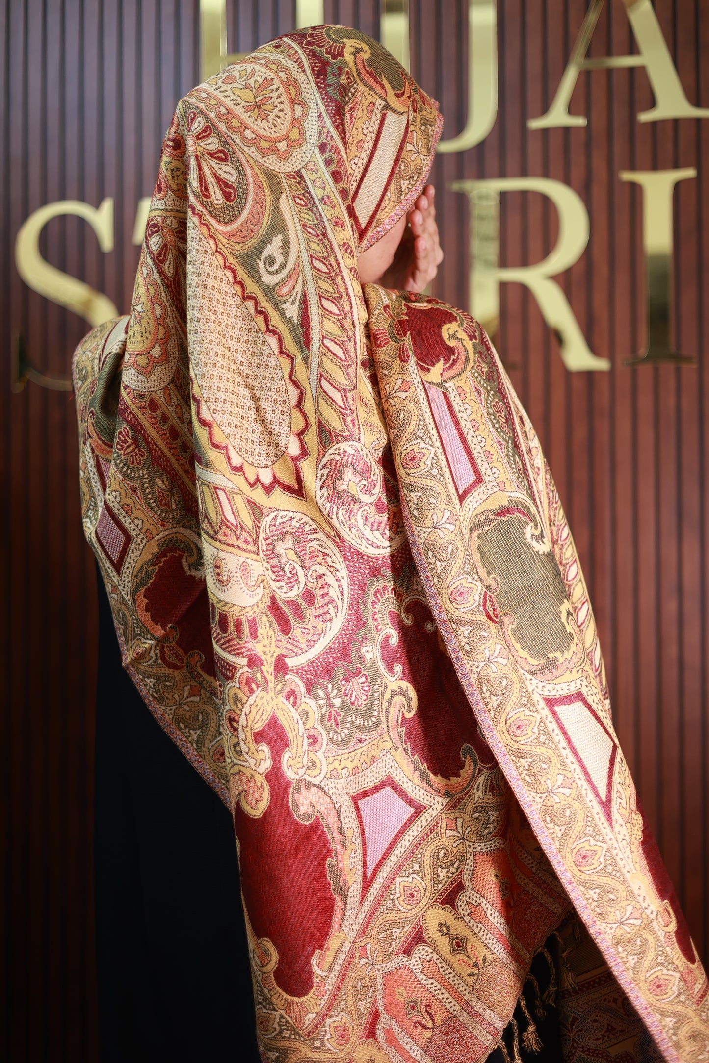 047 Premium Woven Pashmina Shawl Wrap Scarf