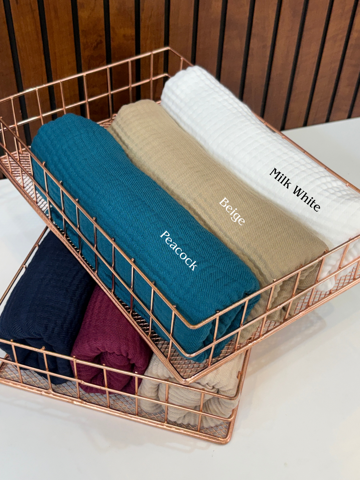 Box Pleated Cotton Hijabs