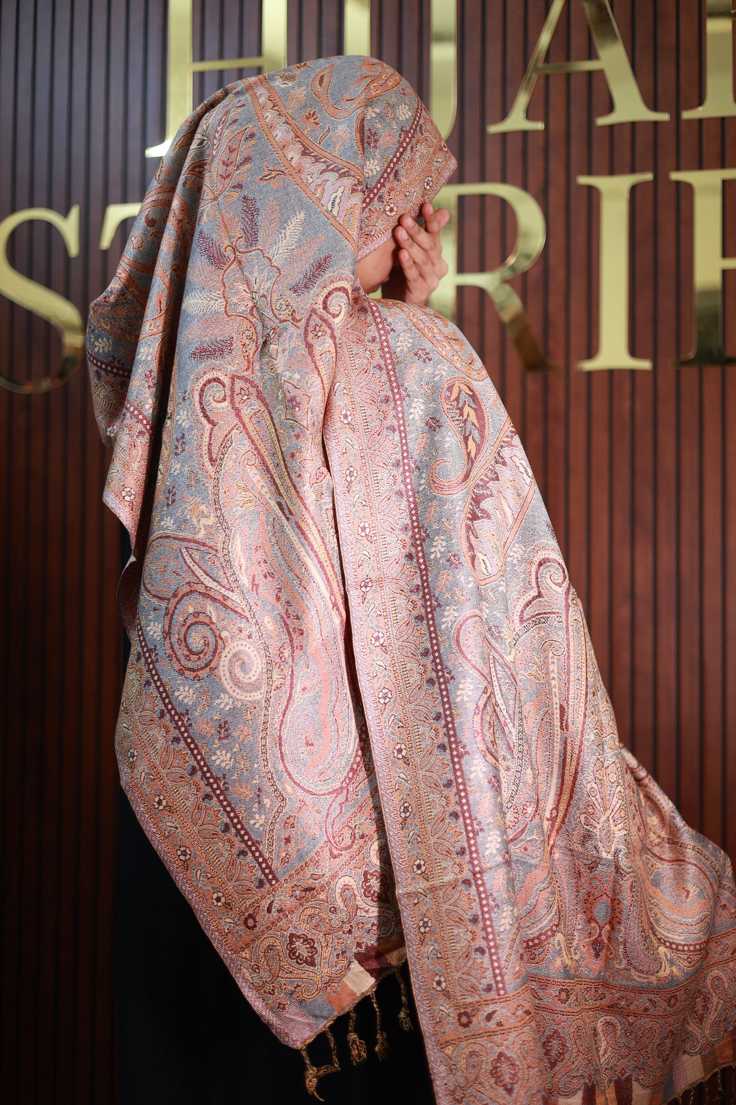 036 Premium Woven Pashmina Shawl Wrap Scarf