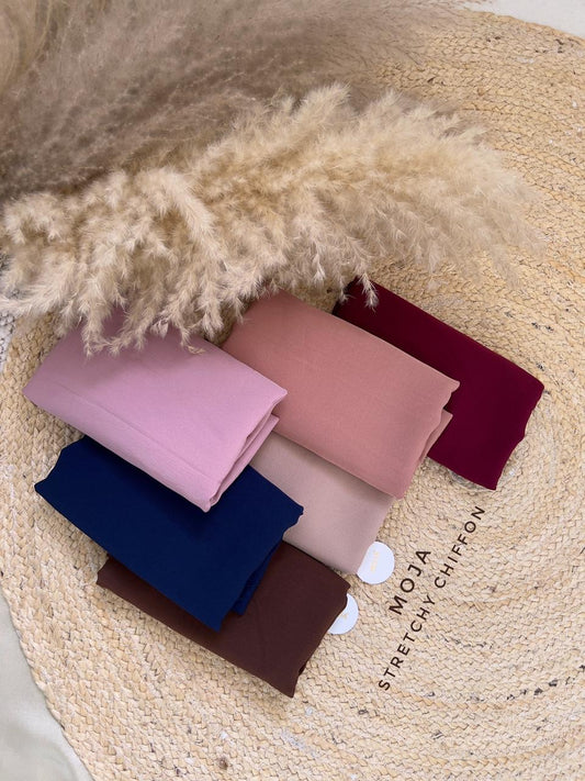 Moja Stretchy Chiffon Hijabs