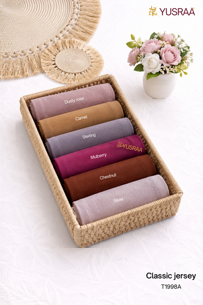 Yusraa Classic Jersey Hijabs Monsoon 26'