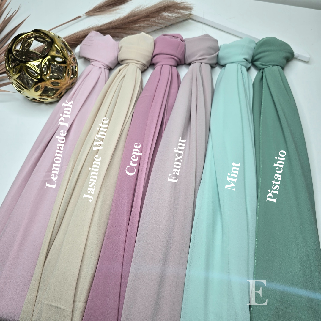 2.2 Meter Premium Malaysian Heavy Chiffon Hijabs