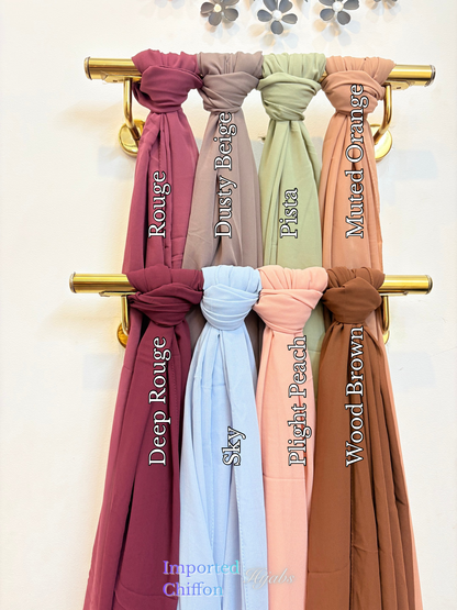 Premium Imported Chiffon Hijabs