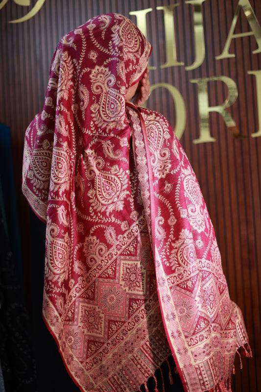 042 Premium Woven Pashmina Shawl Wrap Scarf