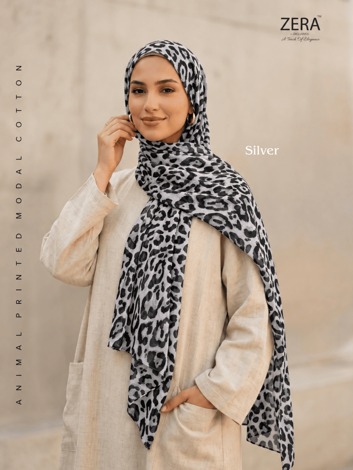 Animal Printed Modal Cotton Hijabs