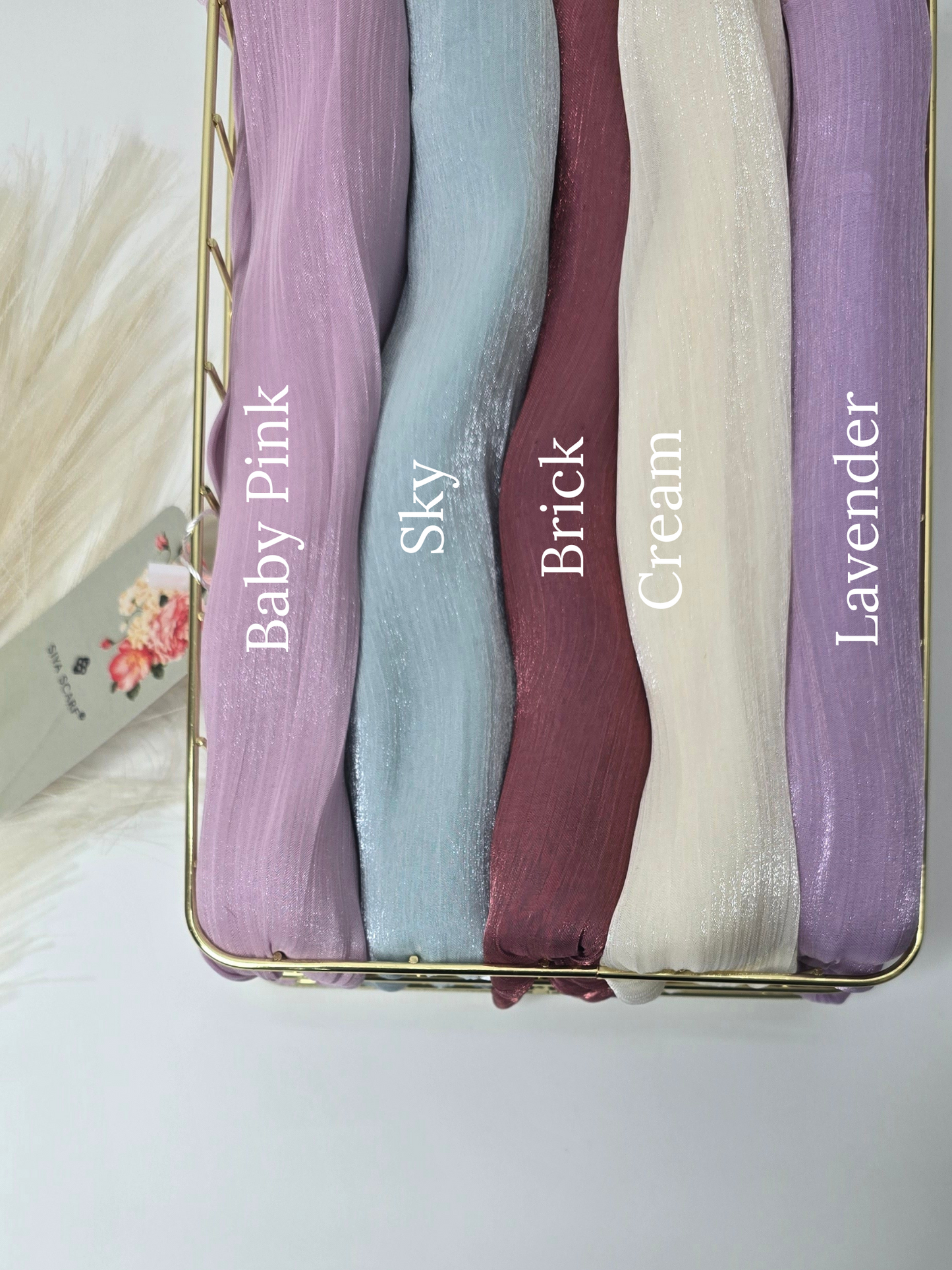 Siya Premium Crush Organza Hijabs