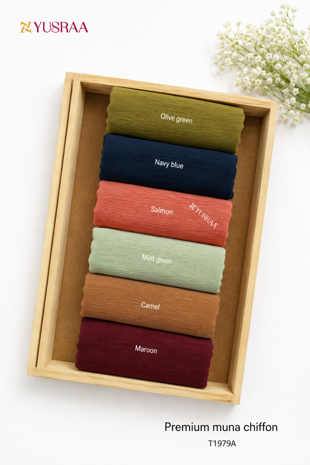 Yusraa Muna Chiffon Hijabs Monsoon 26’