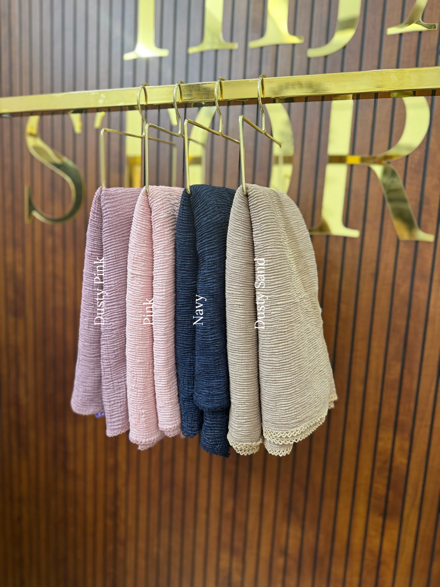Dubai Shine Cotton Crochet Hijabs