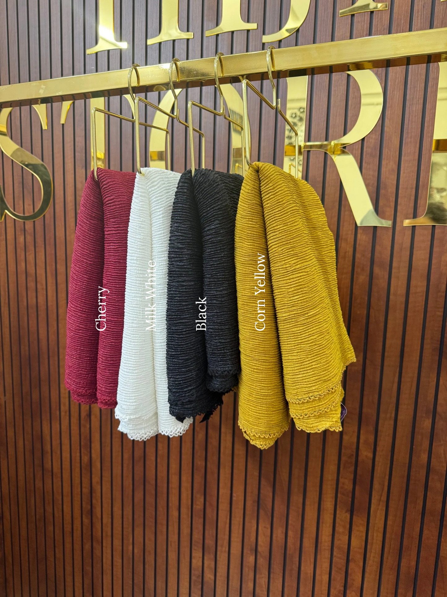 Dubai Shine Cotton Crochet Hijabs